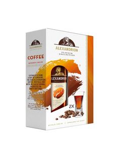 Alexandrion Brandy Coffee 2 Pahare Shot 0.7L