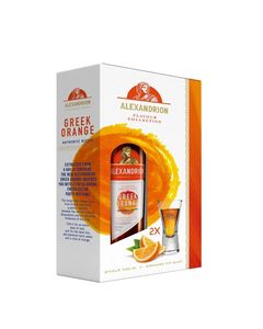 Alexandrion Brandy Greek Orange 2 Pahare Shot 0.7L