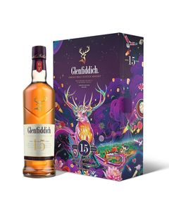 Glenfiddich 15YO Single Malt Whisky Chinese NY Edition 2 Pahare 0.7L