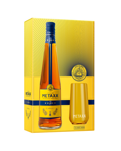 Metaxa Brandy 5 Stele 0.7L 2 Pahare