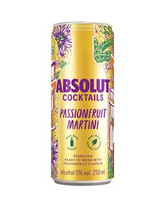 Absolut Passion Fruit Martini 4 Bucati X 0.25L