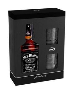 Jack Daniel&rsquo;s Whisky 0.7L 2 Pahare