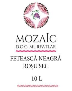 Jidvei Vin Rosu Sec Mozaic Feteasca Neagra BIB&nbsp;10L