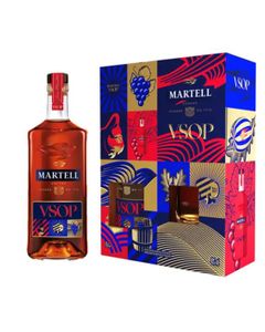 Martell cognac VSOP 0.7L 2 pahare