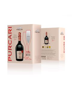 Cuvée de Purcari Vin Spumant Rose Brut 2 Pahare Cadou 0.75L