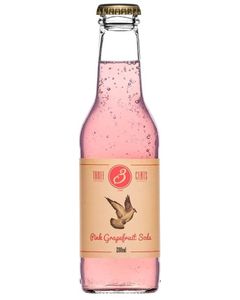 Three Cents Pink Grapefruit Soda 4 Bucati X 0.2L 