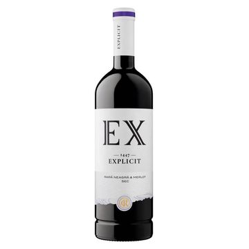 Cramele Recas Vin Rosu Explicit  Rara Neagra & Merlot 0.75L