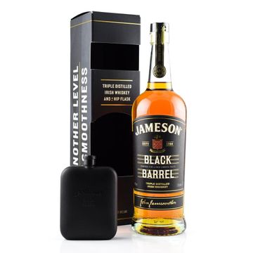 Jameson Irish Whisky Black Barrel + Flask 0.75L