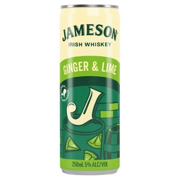 Jameson Irish Whisky Ginger & Lime 4 Bucati X 0.25L