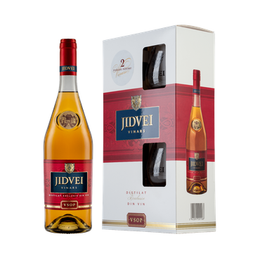 Jidvei Vinars VSOP 0.7L 2 Pahare