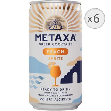 Metaxa Peach Spritz RTD 6 Bucati X 0.25L