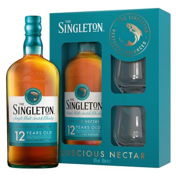 The Singleton Of Dufftown 12YO Single Malt Whisky 0.7L 2 Pahare