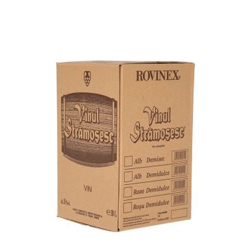 Rovinex Vinul Strămoșesc Vin Alb Demidulce BIB 10L