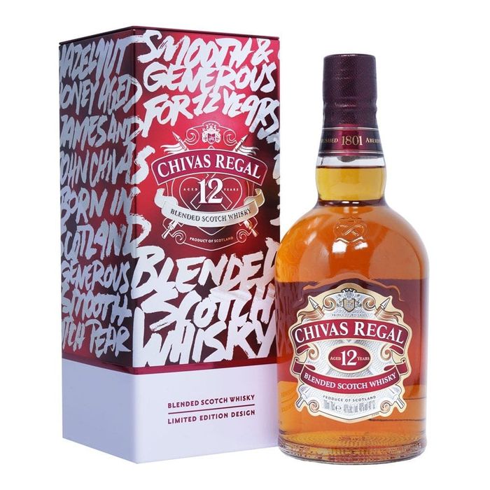 Chivas Regal Whisky 12YO Cutie Metalica 0.7L