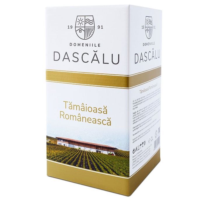 Domeniile Dascalu Vin Alb Tamaioasa Romaneasca BIB 2L