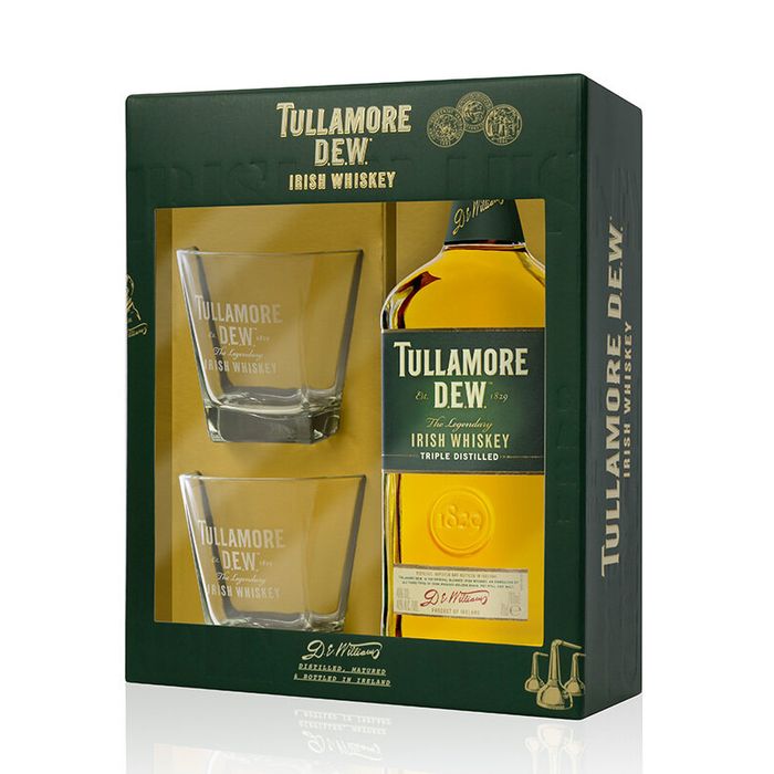 Tullamore D.E.W. Whisky 0.7L 2 Pahare