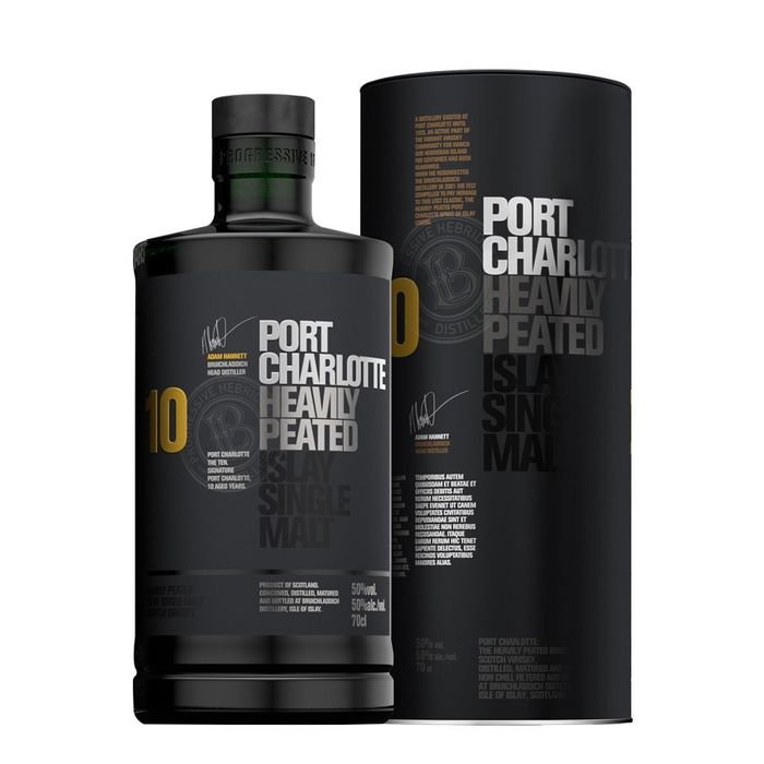 Bruichladdich Port Charlotte 10YO Single Malt Whisky 0.7L