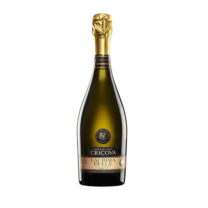 Cricova Vin Spumant Lacrima Dulce Alb 0.75L