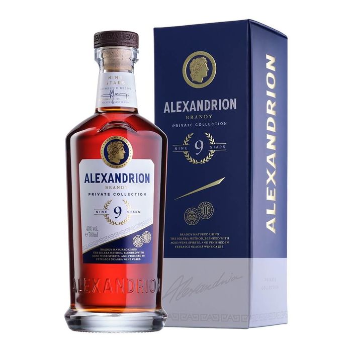 Alexandrion Brandy 9 Stele Cutie Cadou 0.7L