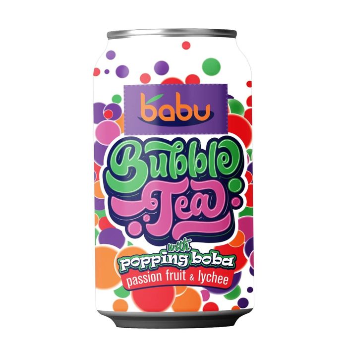 Babu Bubble Tea Mix Passion Fruit and Lychee 4 Bucati X 0.315L