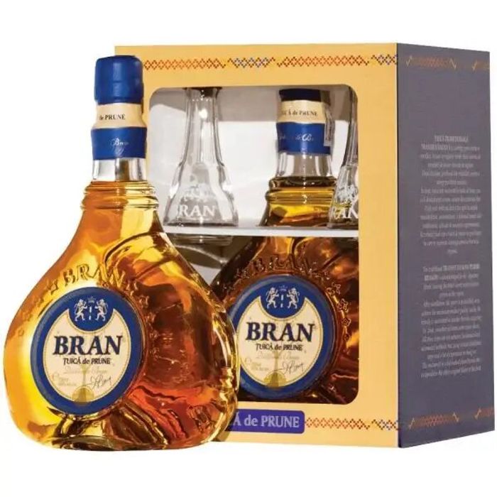 Bran Tuica Prune 0.7L + 2 Toiuri 