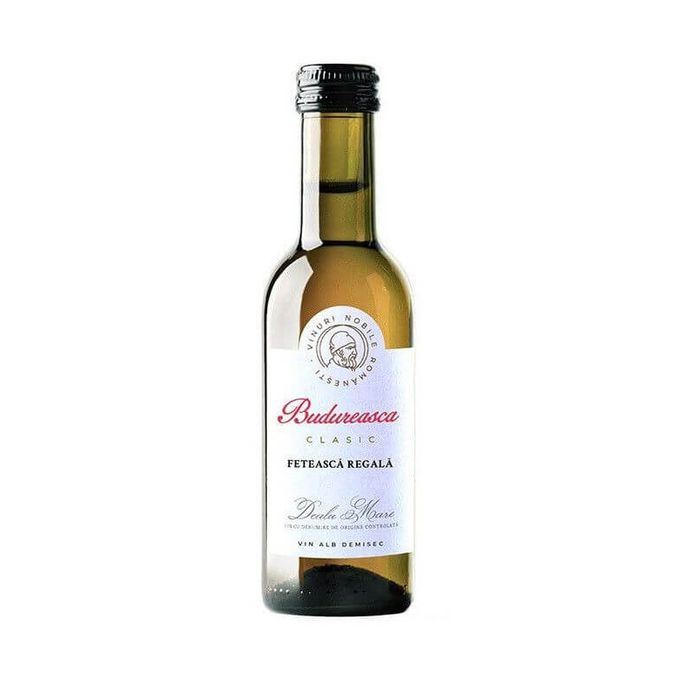 Budureasca Vin Alb Clasic Feteasca Regala 187ML