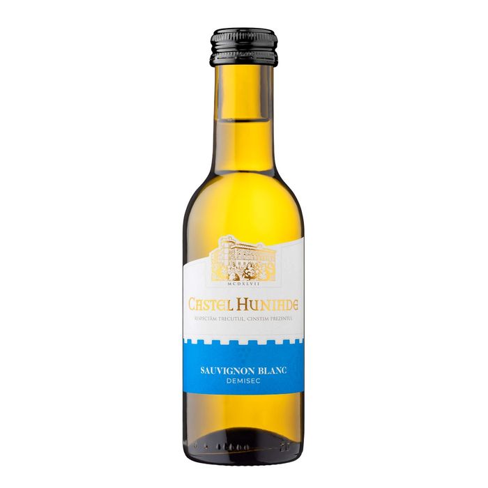 Cramele Recas Vin Alb Castel Huniade Sauvignon Blanc 187ML