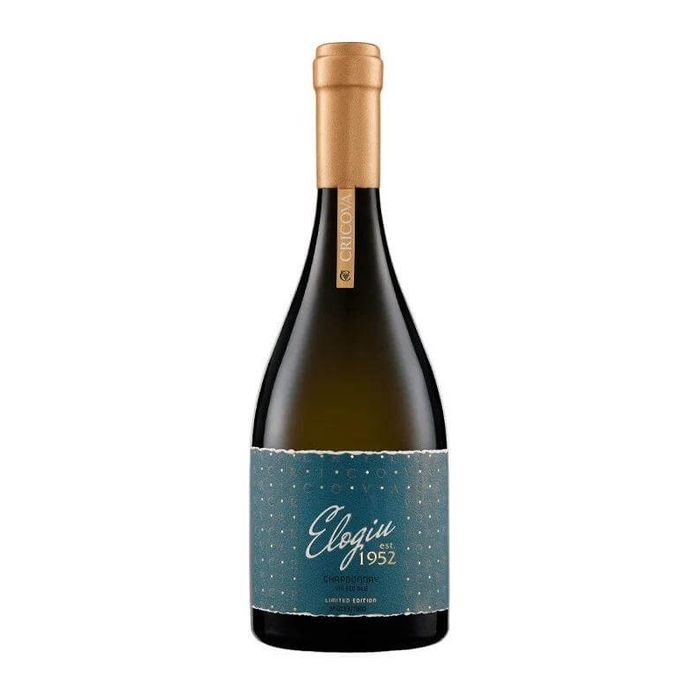 Cricova Vin Alb Sec Elogiu Chardonnay 0.75L