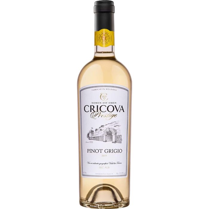 Cricova Vin Alb Sec Prestige Pinot Grigio 0.75L 