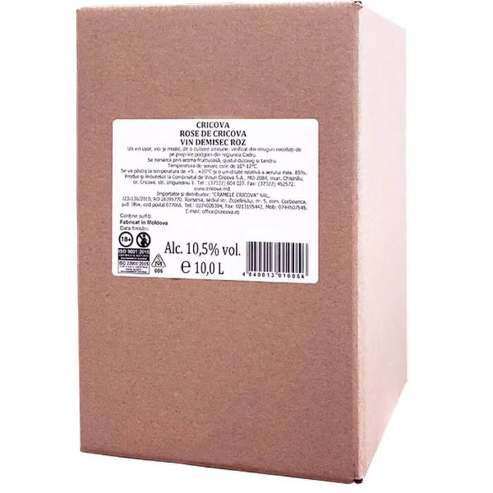 Cricova Vin Rose BIB 10L