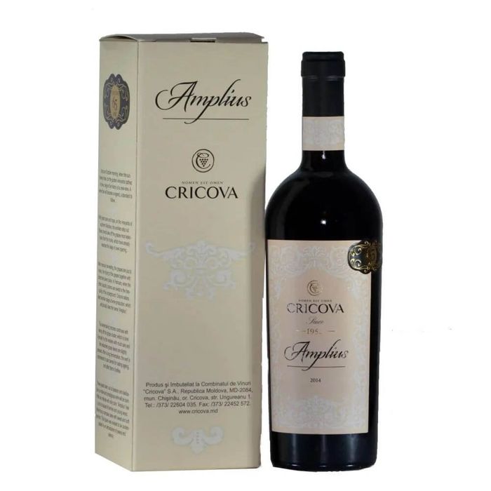 Cricova Vin Rosu Sec De Colectie Amplius 0.75L  