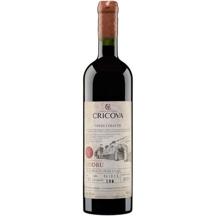 Cricova Vin Rosu Sec De Colectie Codru 2000 0.75L