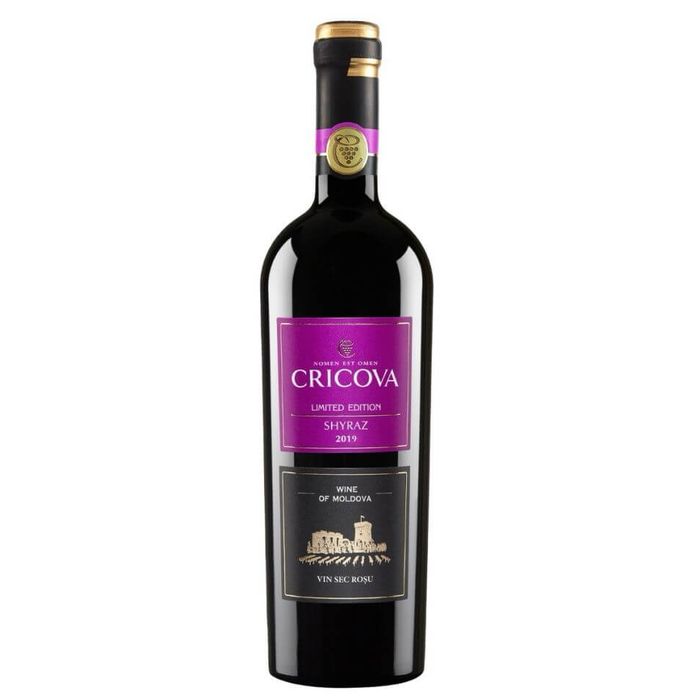 Cricova Vin Rosu Sec Shyraz Editie Limitata 0.75L 