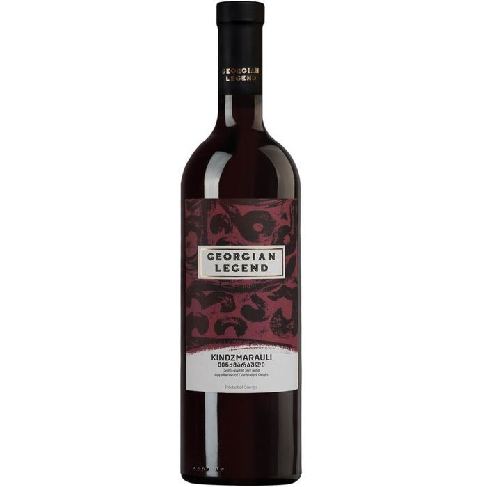Georgian Legend Kindzmarauli Vin Rosu Demidulce 0.75L + Tirbuson Profesional