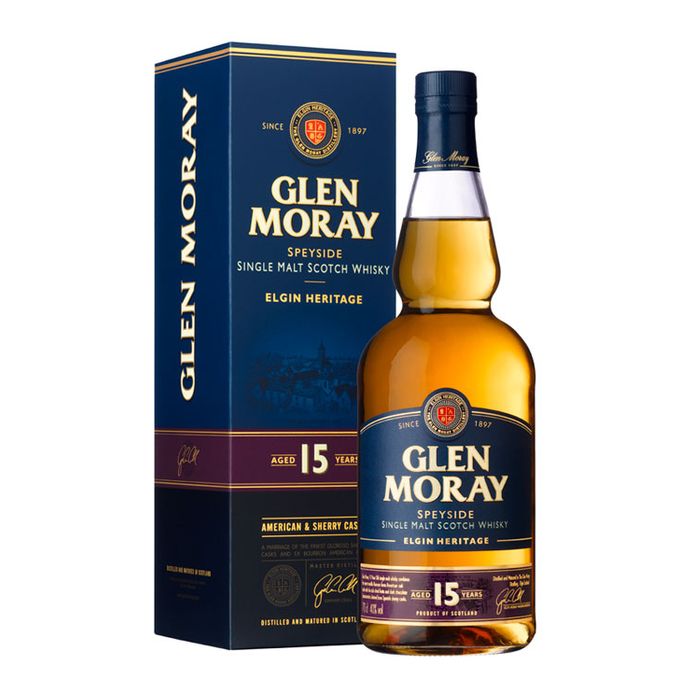 Glen Moray 15YO Single Malt Whisky 0.7L