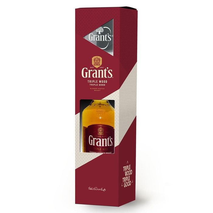 Grant's Whisky Triple Wood 0.5L + 1 Pahar