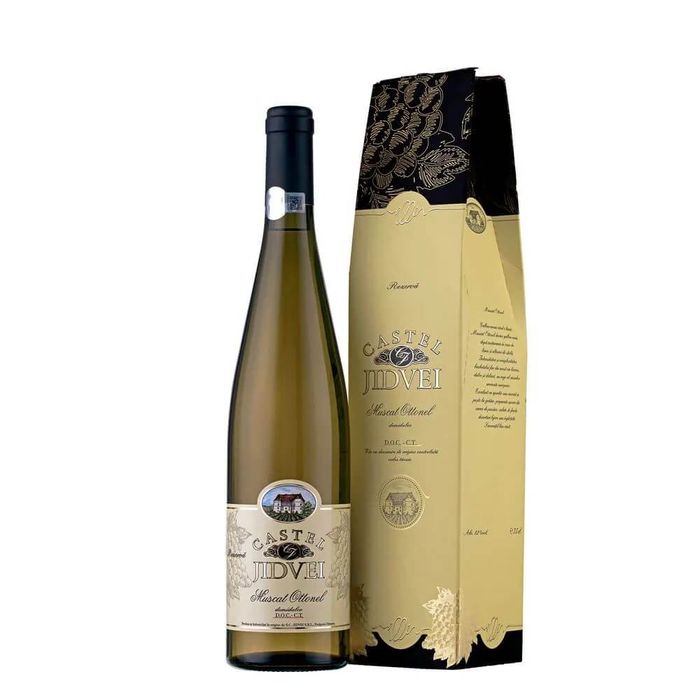 Jidvei Vin Alb Demidulce Castel Muscat Ottonel 2017 0.75L 