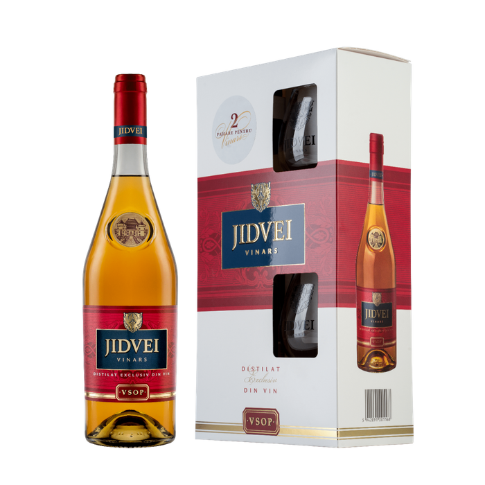 Jidvei Vinars VSOP 0.7L 2 Pahare