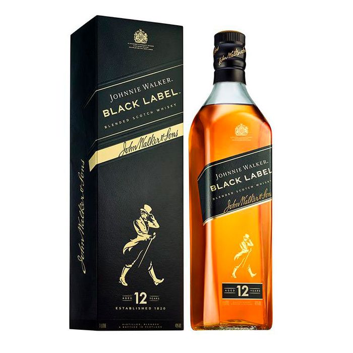 Johnnie Walker WHISKY Black Label 12 YO 0.7L Cutie
