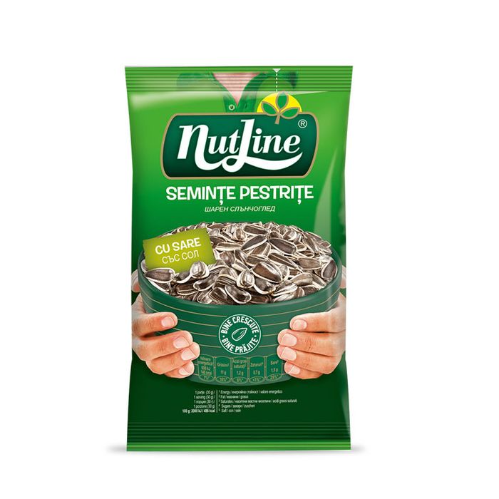 Nutline Seminte Floarea Soarelui Pestrite Sarate 10 Bucati X 100GR
