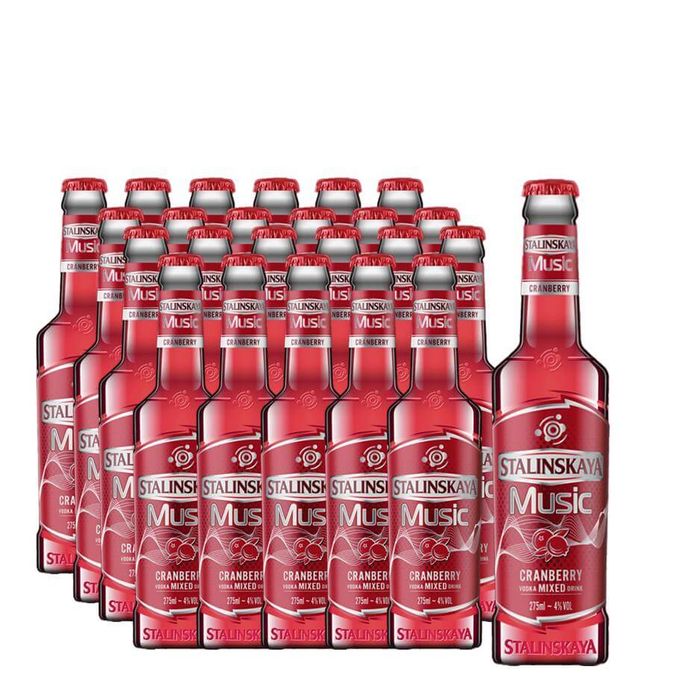 Stalinskaya Music Cranberry RTD 24 Bucati X 275 ML 