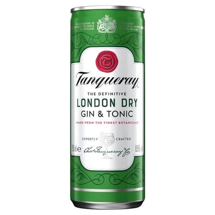 Tanqueray Gin Tonic 4 Bucati X 0.25L