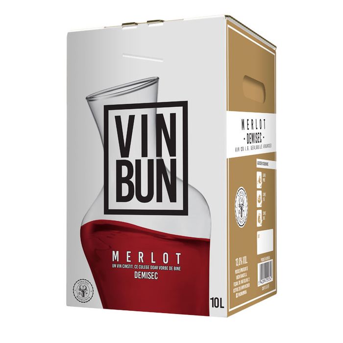 Beciul Domnesc Vin Bun Vin Rosu Merlot BIB 10L