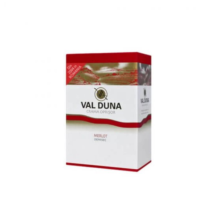Crama Oprisor Val Duna Vin Rosu Merlot BIB 5L