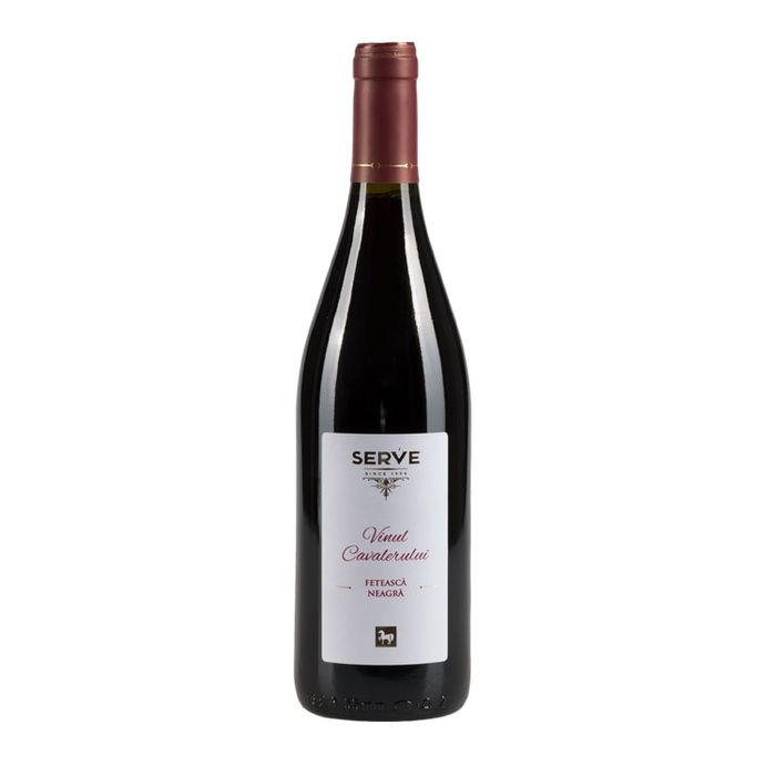 Serve Vin Rosu Vinul Cavalerului Feteasca Neagra 0.75L