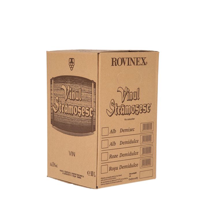 Rovinex Vinul Strămoșesc Vin Rose Demidulce BIB 10L
