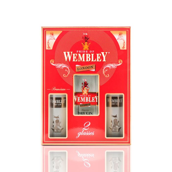 Wembley Dry Gin 0.7L  2 Pahare