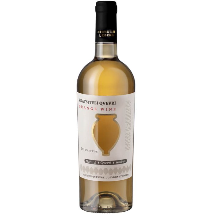 Georgian Legend Rkatsiteli Qvevri Vin Alb 0.75L+ Tirbuson Profesional