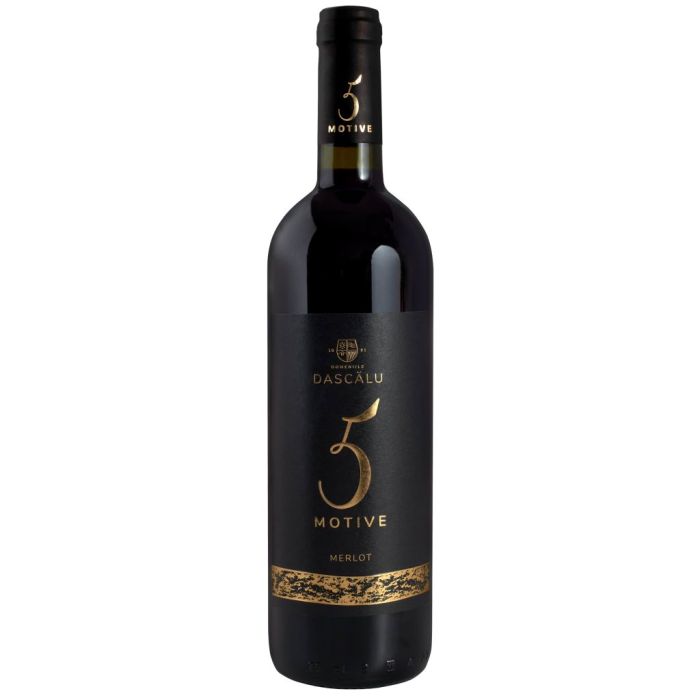 Domeniile Dascalu 5 Motive Vin Roșu Merlot 0.75L