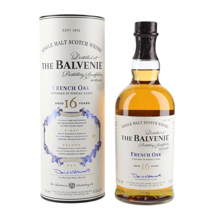 Balvenie 16YO French Oak Pineau Cask Single Malt Whisky 0.7L Balvenie 16YO French Oak Pineau Cask Single Malt Whisky 0.7L